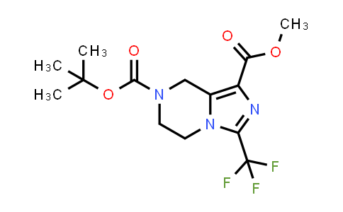CAS No. 1174039-45-2, 7-tert-Butyl 1-methyl 3-(trifluoromethyl)-5H,6H,7H,8H-imidazo[1,5-a]pyrazine-1,7-dicarboxylate