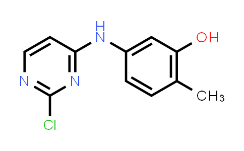CAS No. 1174166-56-3, 5-((2-Chloropyrimidin-4-yl)amino)-2-methylphenol