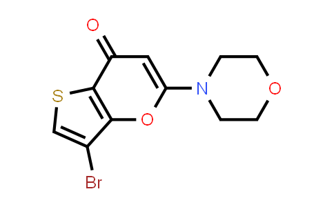 CAS No. 1174429-23-2, 3-Bromo-5-(morpholin-4-yl)-7H-thieno[3,2-b]pyran-7-one