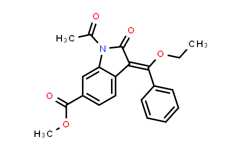 CAS No. 1175365-43-1, Methyl (Z)-1-acetyl-3-(ethoxy(phenyl)methylene)-2-oxoindoline-6-carboxylate