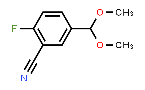 CAS No. 1176161-37-7, 2-Fluoro-5-(dimethoxymethyl)benzonitrile