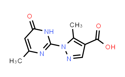 CAS No. 1176632-40-8, 5-Methyl-1-(4-methyl-6-oxo-1,6-dihydropyrimidin-2-yl)-1H-pyrazole-4-carboxylic acid