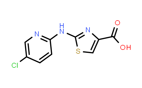 CAS No. 1176765-36-8, 2-((5-Chloropyridin-2-yl)amino)thiazole-4-carboxylic acid
