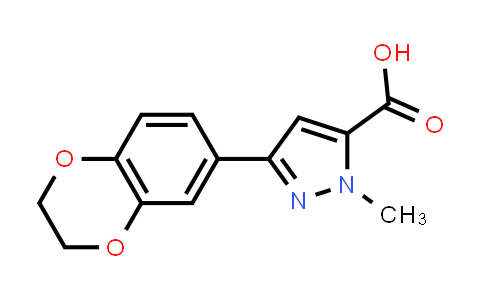 CAS No. 1177272-78-4, 3-(2,3-Dihydrobenzo[b][1,4]dioxin-6-yl)-1-methyl-1H-pyrazole-5-carboxylic acid