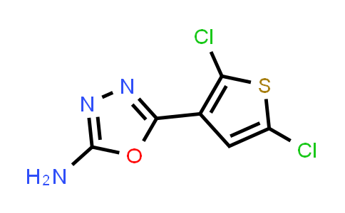CAS No. 1177273-70-9, 5-(2,5-Dichloro-3-thienyl)-1,3,4-oxadiazol-2-amine