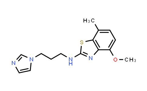 CAS No. 1177278-07-7, N-(3-(1H-imidazol-1-yl)propyl)-4-methoxy-7-methylbenzo[d]thiazol-2-amine