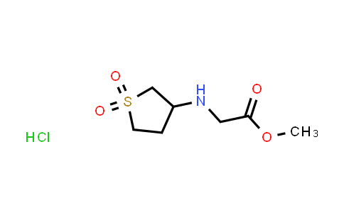 CAS No. 1177292-41-9, Methyl N-(1,1-dioxidotetrahydro-3-thienyl)glycinate hydrochloride