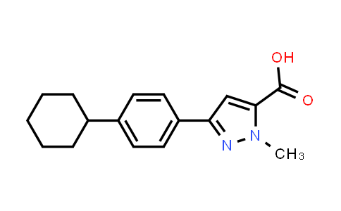 CAS No. 1177298-23-5, 3-(4-Cyclohexylphenyl)-1-methyl-1H-pyrazole-5-carboxylic acid