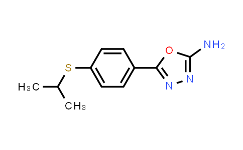 CAS No. 1177306-31-8, 5-[4-(Isopropylthio)phenyl]-1,3,4-oxadiazol-2-amine