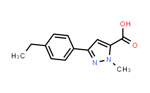 CAS No. 1177307-55-9, 3-(4-Ethylphenyl)-1-methyl-1H-pyrazole-5-carboxylic acid