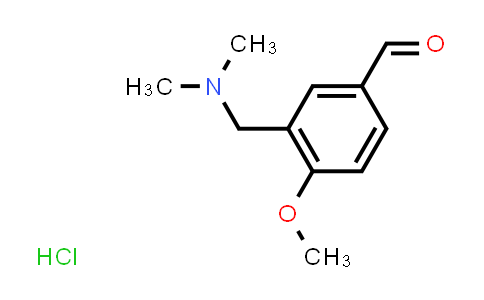 CAS No. 1177308-09-6, 3-((Dimethylamino)methyl)-4-methoxybenzaldehyde hydrochloride