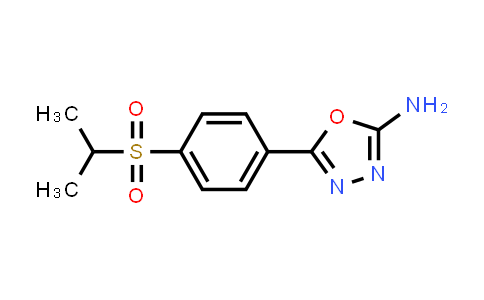 CAS No. 1177318-35-2, 5-[4-(Isopropylsulfonyl)phenyl]-1,3,4-oxadiazol-2-amine