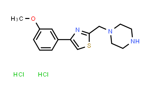 CAS No. 1177320-64-7, 4-(3-Methoxyphenyl)-2-(piperazin-1-ylmethyl)thiazole dihydrochloride