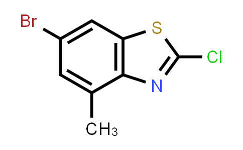 CAS No. 1177325-89-1, 6-Bromo-2-chloro-4-methyl-1,3-benzothiazole