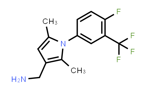 CAS No. 1177342-17-4, (1-(4-Fluoro-3-(trifluoromethyl)phenyl)-2,5-dimethyl-1H-pyrrol-3-yl)methanamine