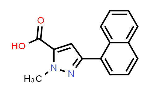 CAS No. 1177347-48-6, 1-Methyl-3-(naphthalen-1-yl)-1H-pyrazole-5-carboxylic acid