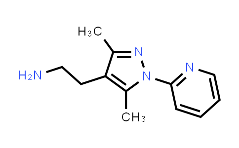 CAS No. 1177355-64-4, 2-(3,5-Dimethyl-1-(pyridin-2-yl)-1H-pyrazol-4-yl)ethan-1-amine