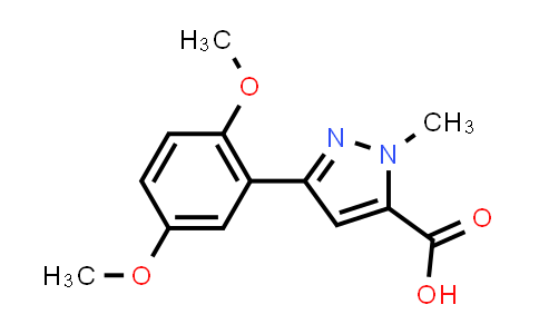 CAS No. 1177356-65-8, 3-(2,5-Dimethoxyphenyl)-1-methyl-1H-pyrazole-5-carboxylic acid