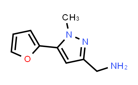 CAS No. 1177358-28-9, (5-(Furan-2-yl)-1-methyl-1H-pyrazol-3-yl)methanamine
