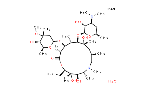 CAS No. 117772-70-0, Azithromycin (hydrate)
