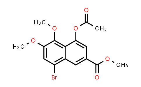 CAS No. 1178511-91-5, 2-Naphthalenecarboxylic acid, 4-(acetyloxy)-8-bromo-5,6-dimethoxy-, methyl ester