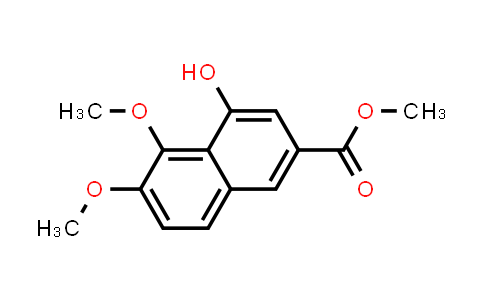 CAS No. 1178511-92-6, 2-Naphthalenecarboxylic acid, 4-hydroxy-5,6-dimethoxy-, methyl ester