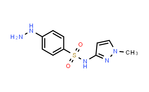 CAS No. 1178771-65-7, 4-Hydrazinyl-N-(1-methyl-1H-pyrazol-3-yl)benzenesulfonamide