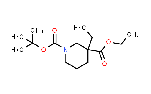 CAS No. 1178882-02-4, 1-tert-Butyl 3-ethyl 3-ethylpiperidine-1,3-dicarboxylate