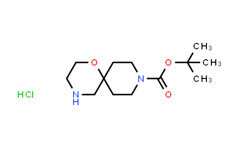 CAS No. 1179340-30-7, tert-Butyl 1-oxa-4,9-diazaspiro[5.5]undecane-9-carboxylate hydrochloride