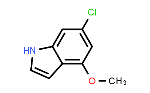 CAS No. 117970-23-7, 6-Chloro-4-methoxy-1H-indole