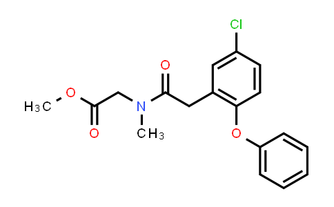 CAS No. 1180843-76-8, Methyl 2-(2-(5-chloro-2-phenoxyphenyl)-N-methylacetamido)acetate