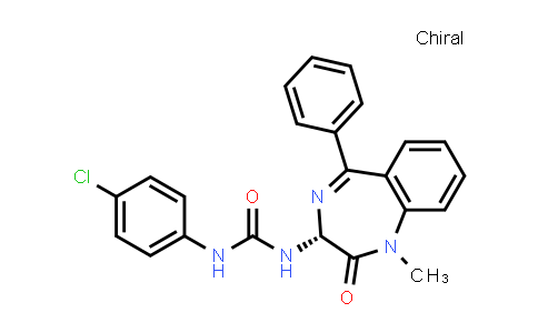 CAS No. 118101-07-8, (R)-1-(4-Chlorophenyl)-3-(1-methyl-2-oxo-5-phenyl-2,3-dihydro-1H-benzo[e][1,4]diazepin-3-yl)urea