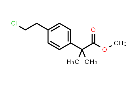 CAS No. 1181267-33-3, Methyl 2-(4-(2-chloroethyl)phenyl)-2-methylpropanoate