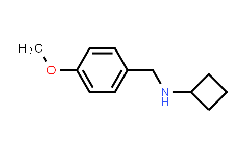 CAS No. 1181382-84-2, N-[(4-Methoxyphenyl)methyl]cyclobutanamine