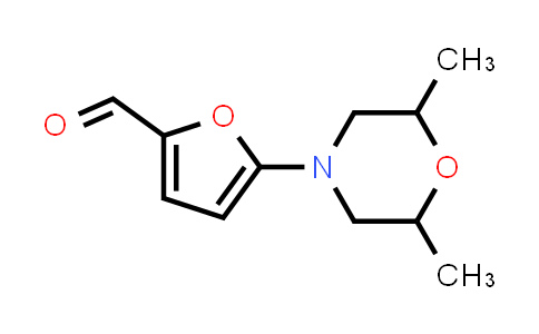 CAS No. 1181388-11-3, 5-(2,6-Dimethylmorpholino)furan-2-carbaldehyde
