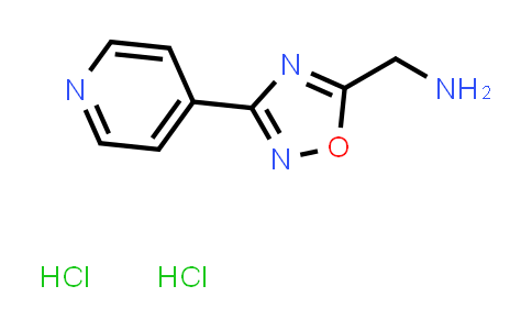 CAS No. 1181458-05-8, [3-(Pyridin-4-yl)-1,2,4-oxadiazol-5-yl]methanamine dihydrochloride