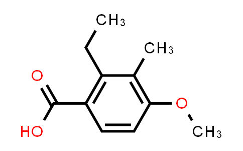 CAS No. 1181770-76-2, 2-Ethyl-4-methoxy-3-methylbenzoic acid