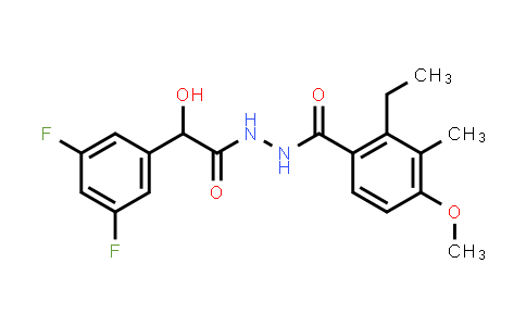 CAS No. 1181770-80-8, N'-(2-(3,5-Difluorophenyl)-2-hydroxyacetyl)-2-ethyl-4-methoxy-3-methylbenzohydrazide