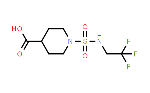CAS No. 1183142-42-8, 1-(N-(2,2,2-Trifluoroethyl)sulfamoyl)piperidine-4-carboxylic acid