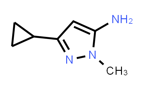 CAS No. 118430-74-3, 3-Cyclopropyl-1-methyl-1H-pyrazol-5-amine