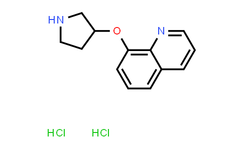 CAS No. 1184969-12-7, 8-(Pyrrolidin-3-yloxy)quinoline dihydrochloride
