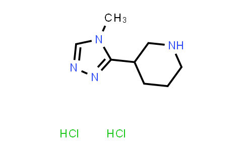 CAS No. 1185175-79-4, 3-(4-Methyl-4H-1,2,4-triazol-3-yl)piperidine dihydrochloride