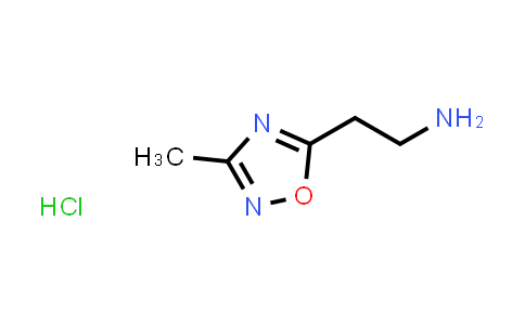 CAS No. 1185295-39-9, [2-(3-Methyl-1,2,4-oxadiazol-5-yl)ethyl]amine hydrochloride