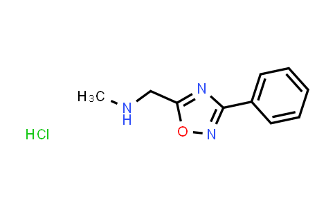 CAS No. 1185300-67-7, N-Methyl-1-(3-phenyl-1,2,4-oxadiazol-5-yl)methanamine hydrochloride