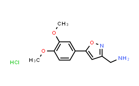 CAS No. 1185302-47-9, (5-(3,4-Dimethoxyphenyl)isoxazol-3-yl)methanamine hydrochloride