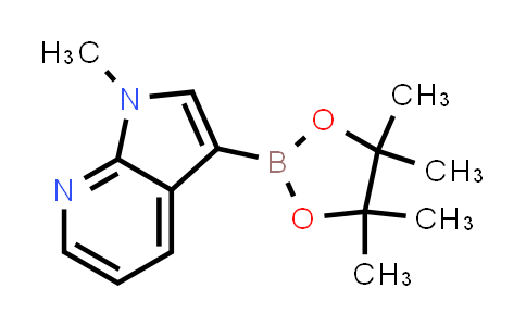 CAS No. 1185427-32-0, 1-Methyl-3-(tetramethyl-1,3,2-dioxaborolan-2-yl)-1H-pyrrolo[2,3-b]pyridine