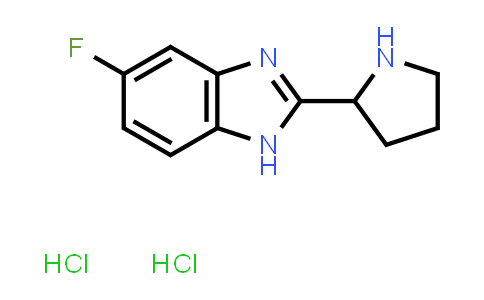 CAS No. 1185561-70-9, 5-Fluoro-2-(pyrrolidin-2-yl)-1H-benzo[d]imidazole dihydrochloride