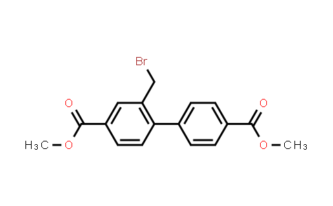 CAS No. 1186048-29-2, Dimethyl 2-(bromomethyl)-[1,1'-biphenyl]-4,4'-dicarboxylate