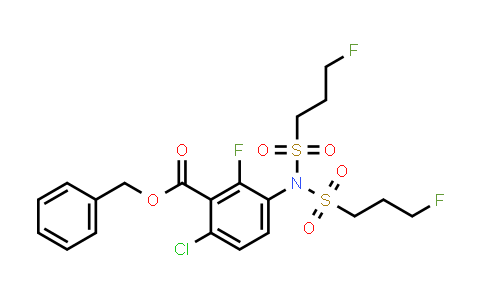 CAS No. 1186194-11-5, Benzoic acid, 3-[bis[(3-fluoropropyl)sulfonyl]amino]-6-chloro-2-fluoro-, phenylmethyl ester