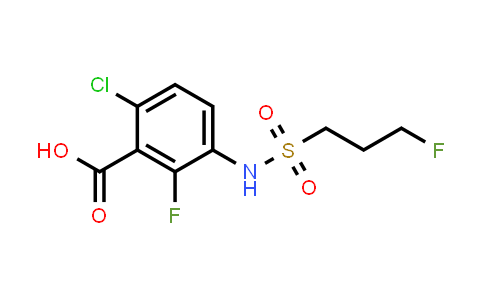 CAS No. 1186194-12-6, Benzoic acid, 6-chloro-2-fluoro-3-[[(3-fluoropropyl)sulfonyl]amino]-